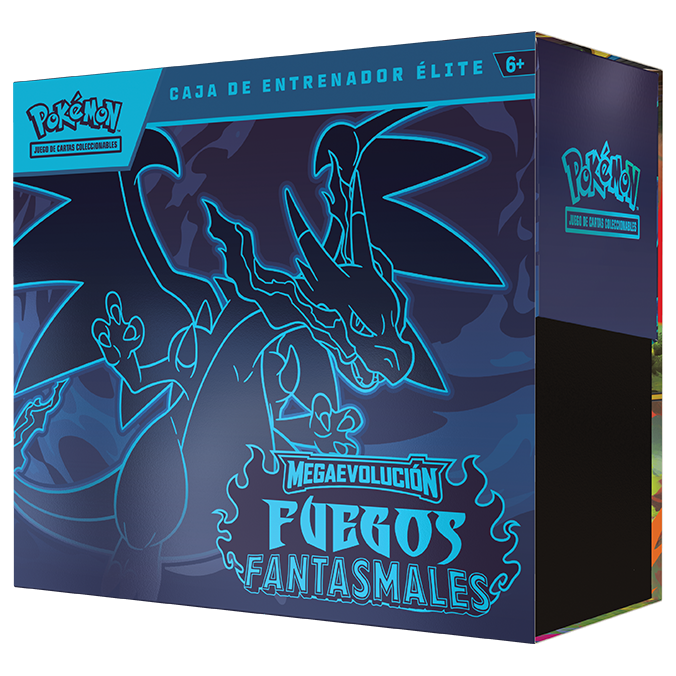 Caja de Entrenador Élite de Megaevolución Fuegos Fantasmales Pokémon TCG