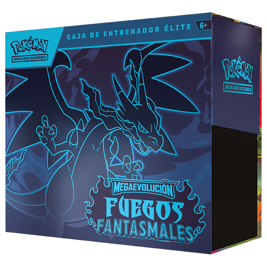 Caja de Entrenador Élite de Megaevolución Fuegos Fantasmales Pokémon TCG