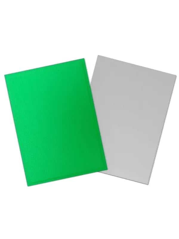 Fundas Standard Matte Dual (100 unidades) Apple Green & Silver - Dragon Shield