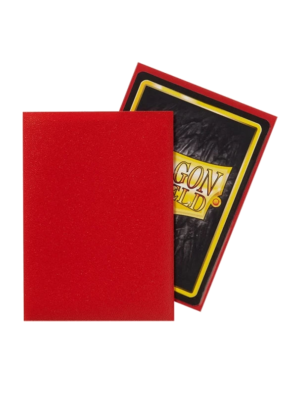 Fundas Standard Matte Crimson Rojo (100 fundas) Dragon Shield