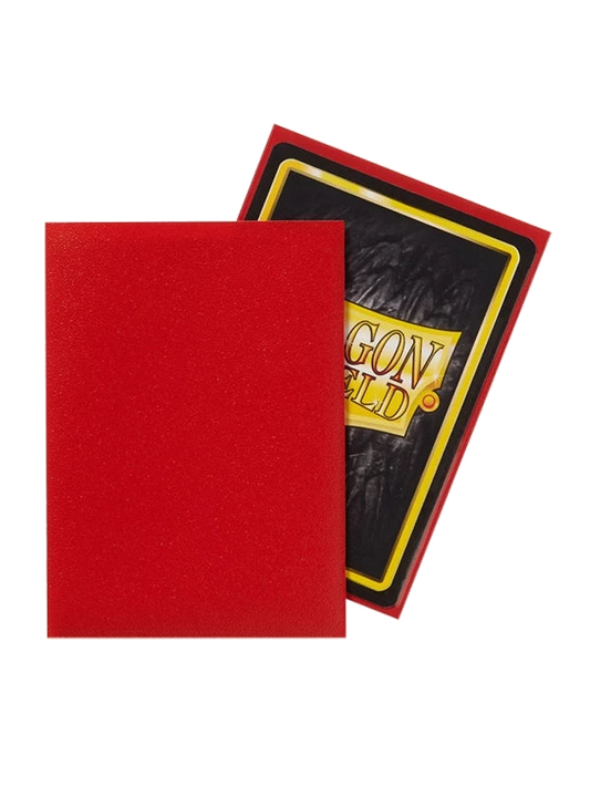 Fundas Standard Matte Crimson Rojo (100 fundas) Dragon Shield