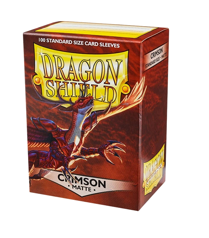 Fundas Standard Matte Crimson Rojo (100 fundas) Dragon Shield